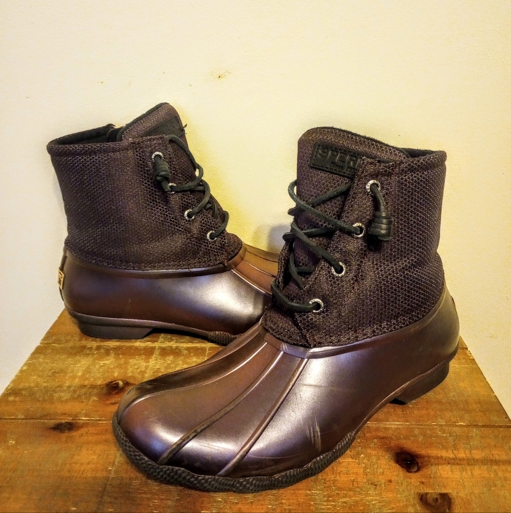Sperry Shiny Duck Boots